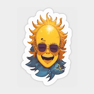 Shiny Sun head Sticker